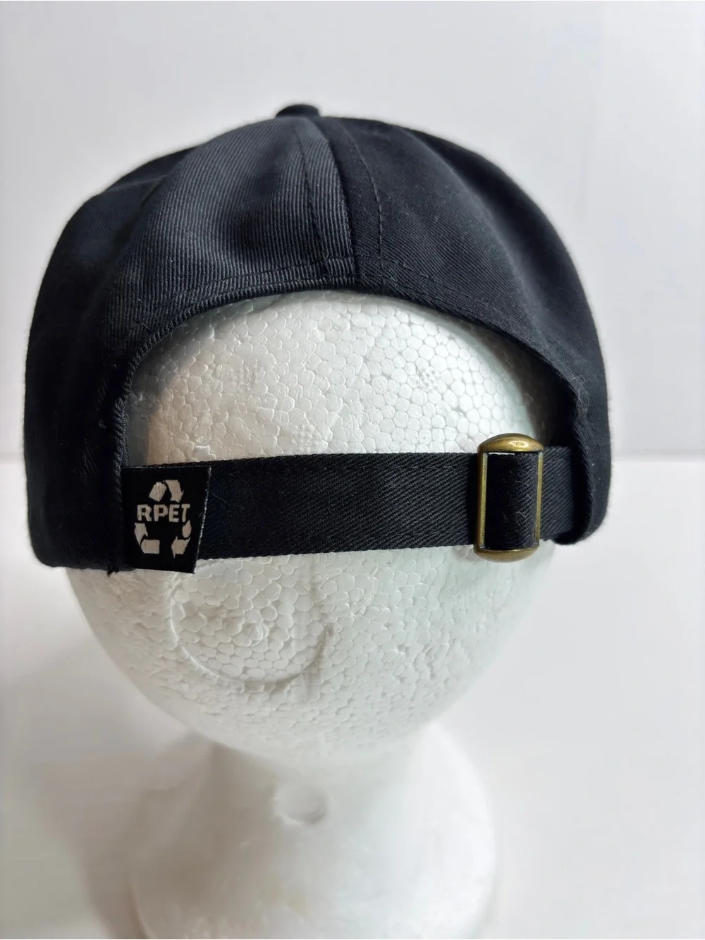 ANHEUSER BUSCH ST LOUIS BREWERY BLACK ADJUSTABLE STRAPBACK BASEBALL HAT CAP Logo